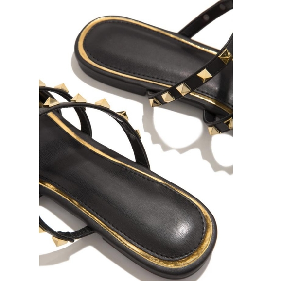 6.5, 8 & 8.5π€POINTED TOE FLATS - BLACK - Picture 4 of 5